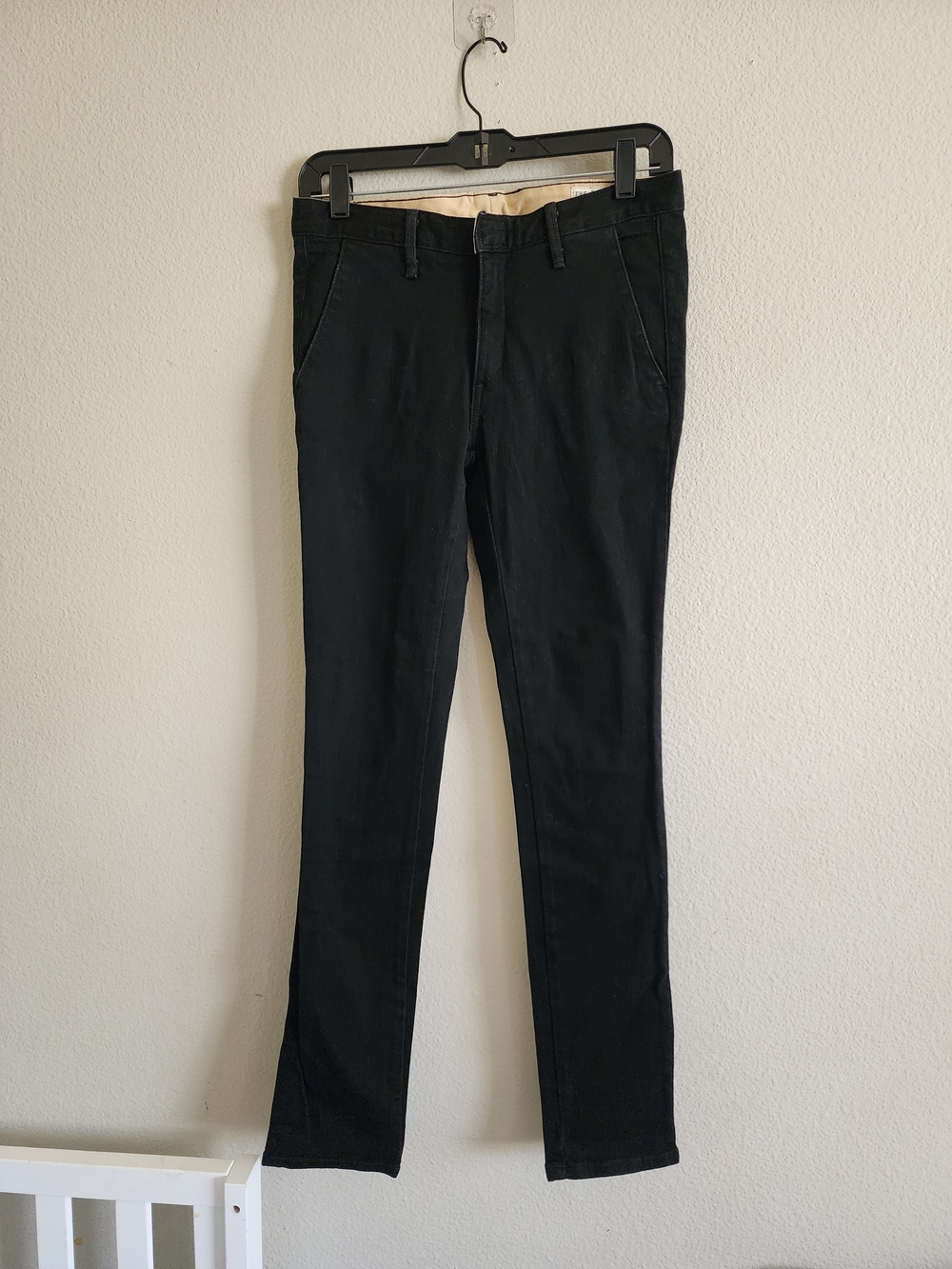 Rag & Bone JEAN Black Wash Skinny Ankle Pants Size 27 Made in USA